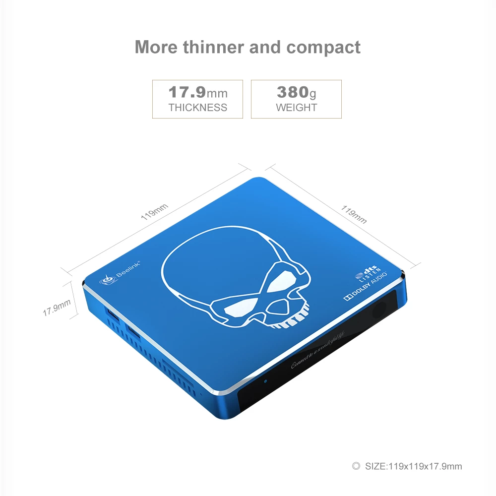 Beelink GT-King Pro Amlogic S922X-H Android 9.0 Dual System Hi-Fi Lossless Sound 4K TV Box 4GB/64GB ROM Dolby DTS Google Assistant Voice Remote Control Bluetooth WiFi6 1000M LAN USB3.0 - Image 4