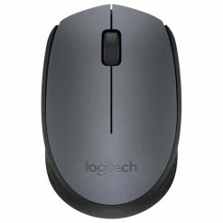 Logitech M170 Office Wireless Mouse 3 Buttons 1000 DPI Symmetrical Design For Mac, Windows Computer Laptop - Gray