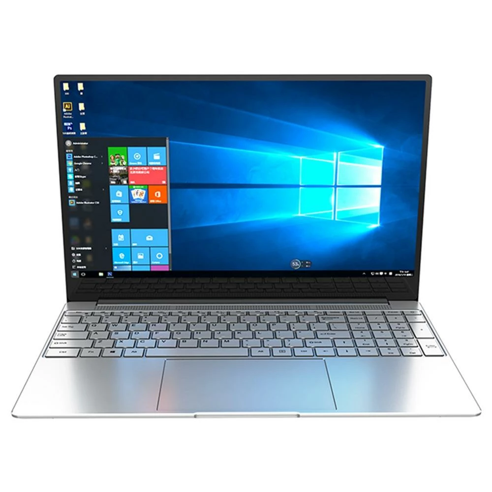 CENAVA F158G Laptop Intel Celeron J4125 15.6 Inch 1920 X 1080 IPS Screen Intel UHD Graphics 600 Windows 10 8GB DDR4 256GB SSD Full Size Backlit Keyboard English Version - Silver