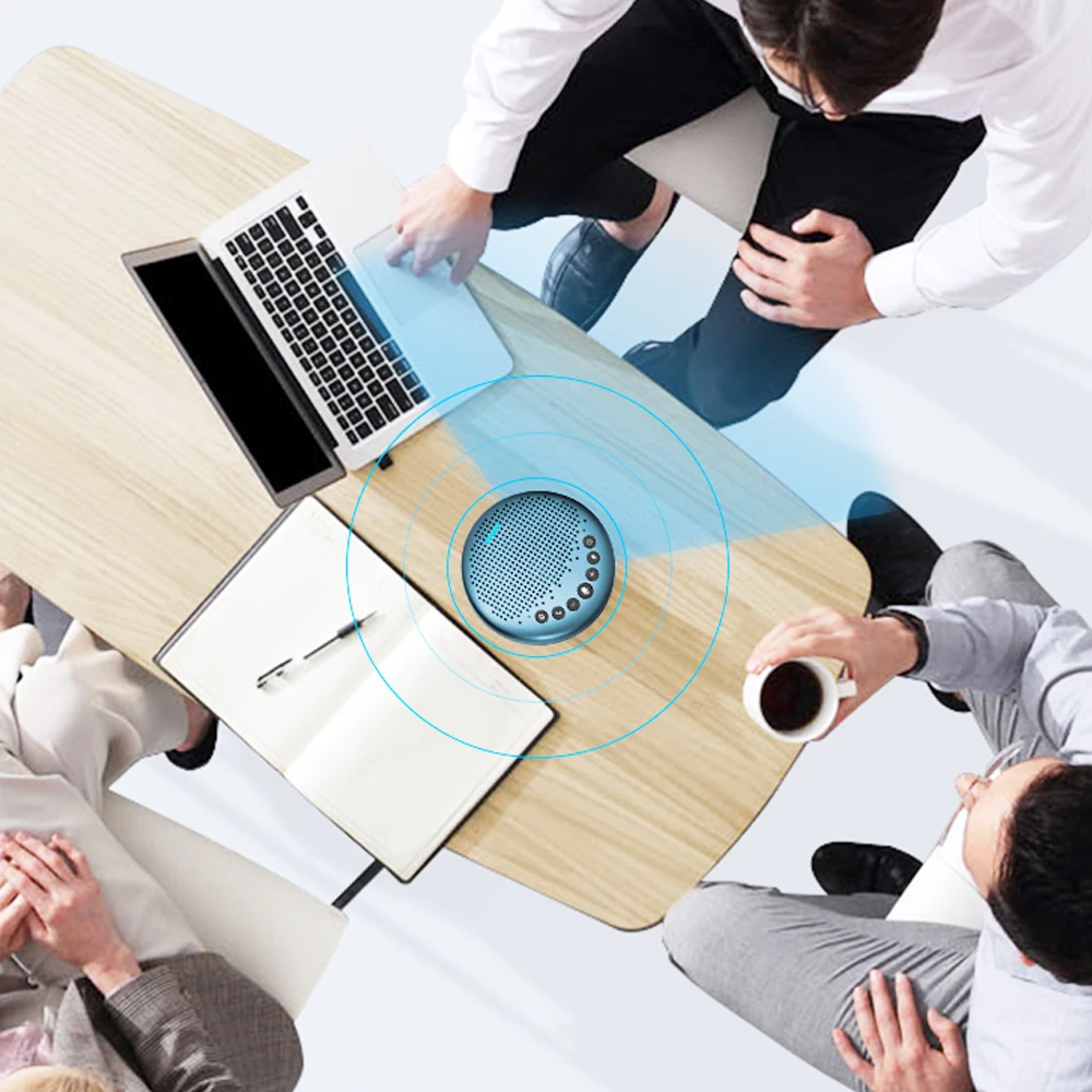 EMeet Luna Lite Portable Computer Speaker VoiceIA Noise Reduction Mode, USB, Bluetooth, AUX Connection - Image 4