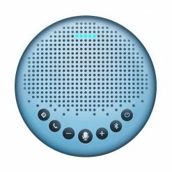 EMeet Luna Lite Computer Speakers With Microphone, Voice AI Noise Cancelling USB Speakerphone, Daisy Chain Conference