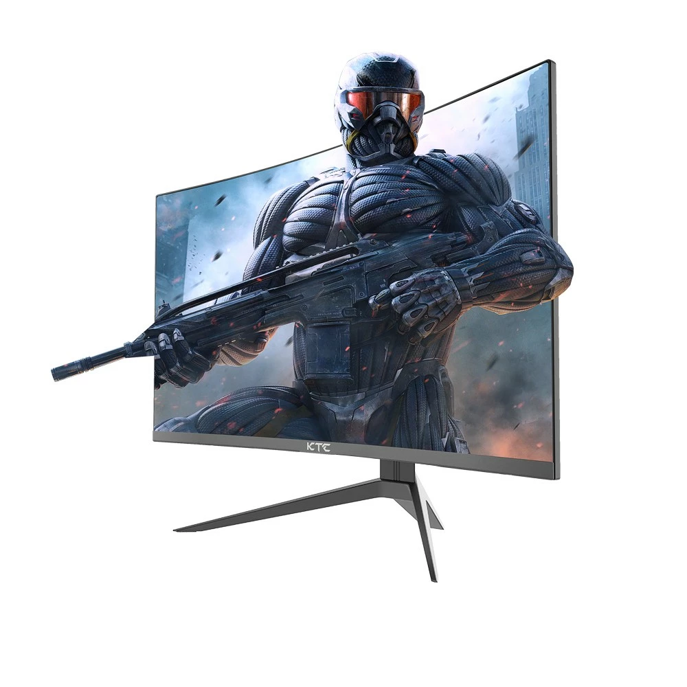 KTC H32S17 32 Inch 1500R Curved Gaming Monitor 2560x1440 QHD 165Hz 16:9 ELED 99% SRGB HDR10 1ms MPRT Response Time Low-blue Compatible With FreeSync And G-SYNC USB HDMI2.0 2xDP1.2 Audio Out Flexible Adjustment With Sturdy Tripod VESA Mount Displayer - Image 2