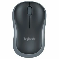 Logitech M185 Office Wireless Mouse 3 Buttons 1000 DPI Ambidextrous Design - Black