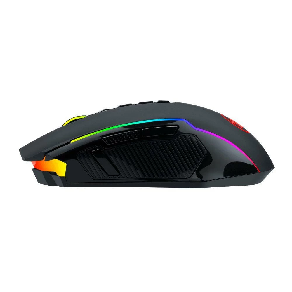 Redragon M910-KS RANGER LITE RGB 2.4G Wireless/Wired Dual Modes Gaming Mouse 8000 DPI With Rapid Fire Buttons - Black - Image 4