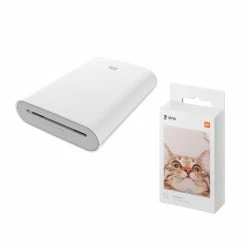 Xiaomi Mi Pocket Photo Printer 3 Inch 300dpi ZINK Non-ink Technology Portable Picture Printer APP Bluetooth Connection With 50pcs Printing Paper